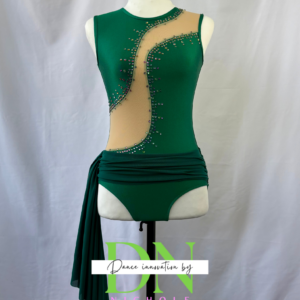 Emerald green dance costume