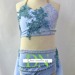 Blue dance costume