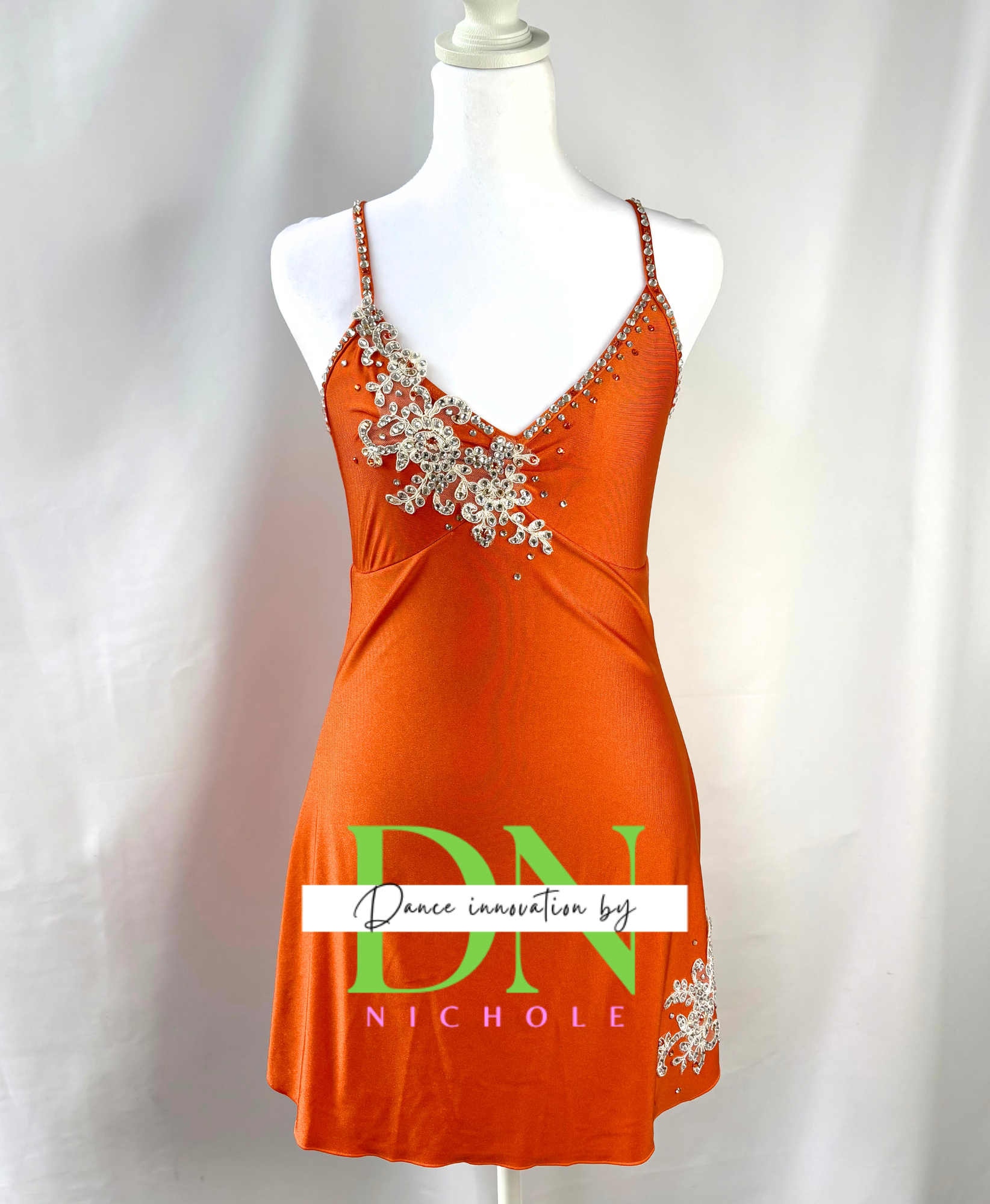 Front of orange Daphne Dance Inno costume
