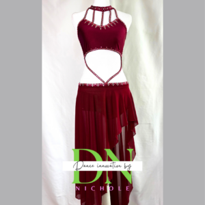 Burgundy Dance Costume